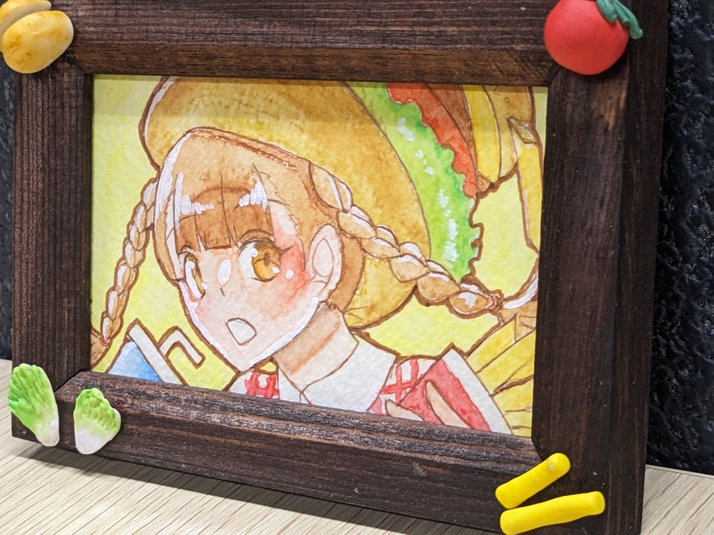 花鹿ノコ🍔ミニ原画(7.5×11㎝)