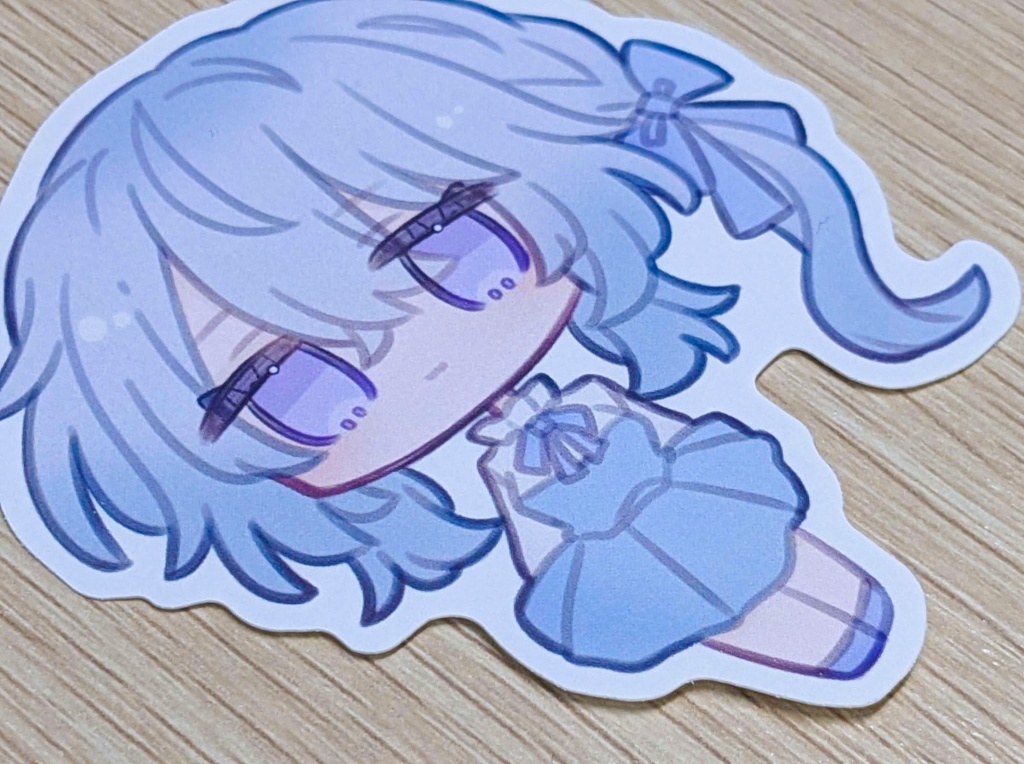 ダイカットステッカー(8cm) -aqua