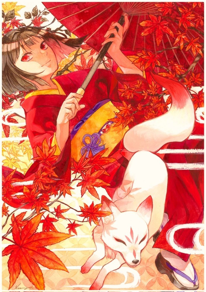 紅葉【neemyu/イラスト原画】