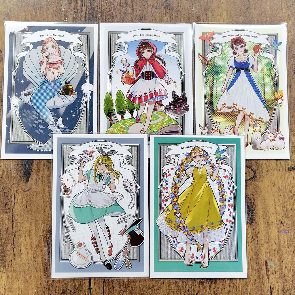 ポストカード5種セット( illustration:キイロ)