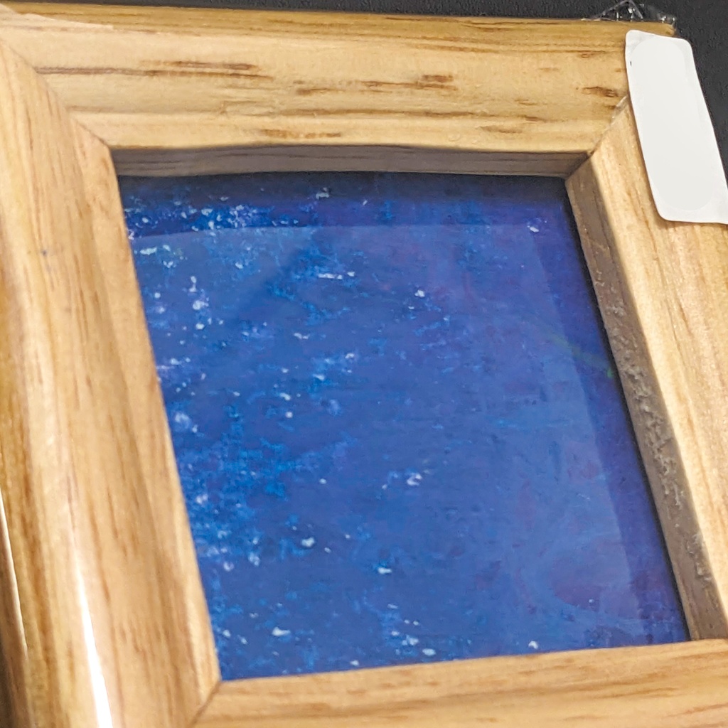 「群青」 ミニ原画/クレパスG(5.6×5.6㎝)