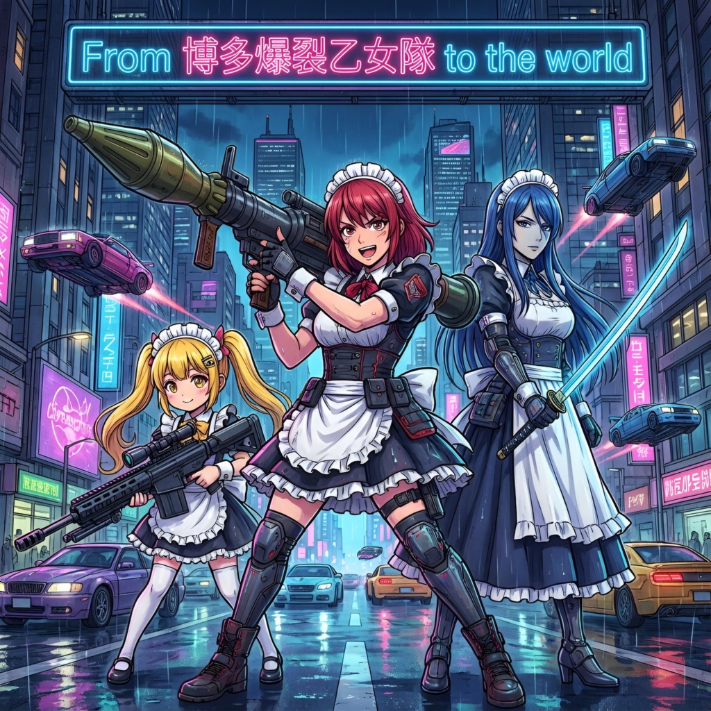 From 博多爆裂乙女隊 to the world