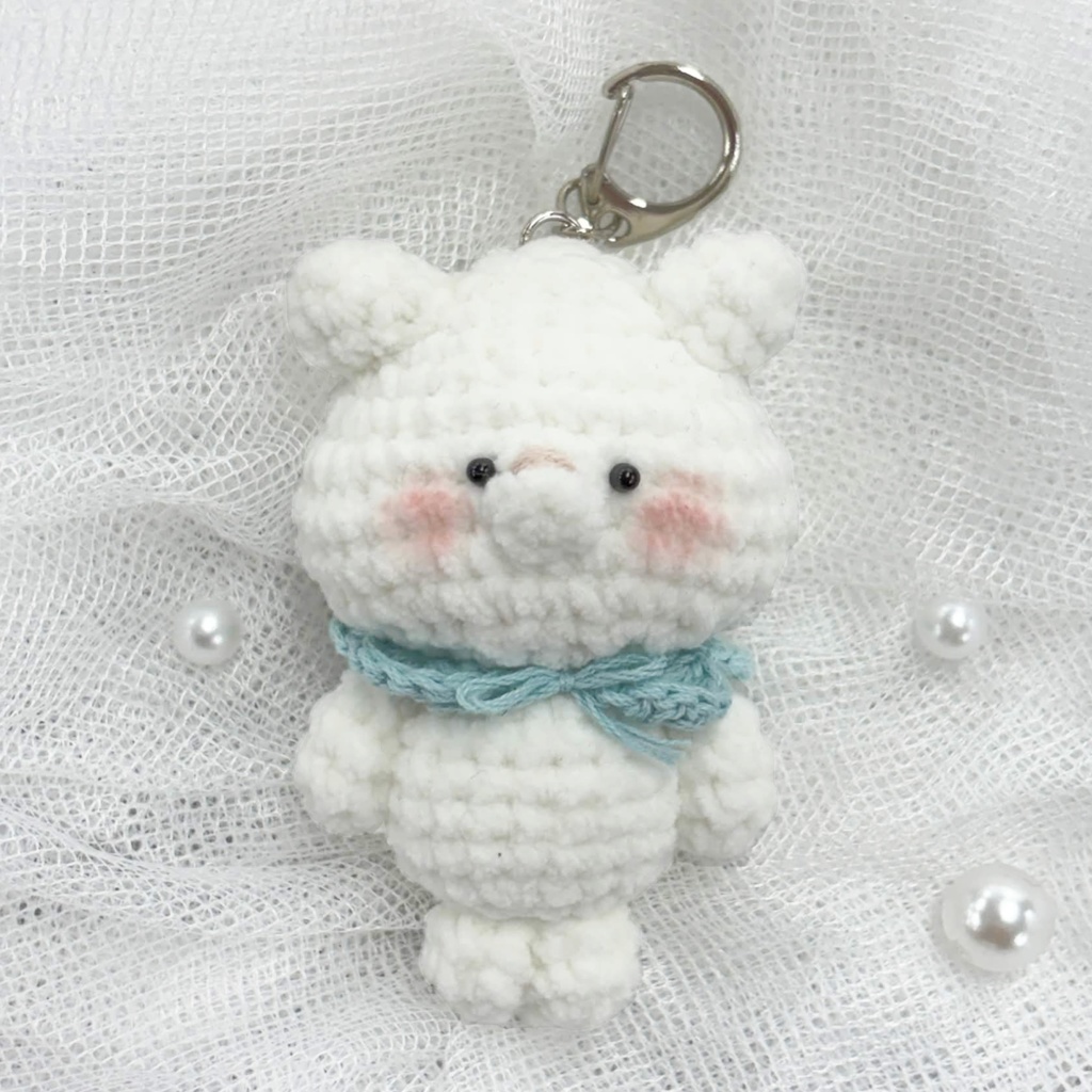 編みぐるみキーホルダー(ねこ)