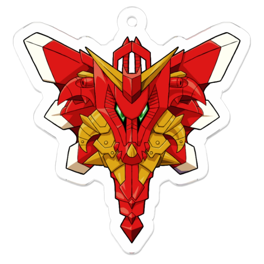 スペリオルドラゴン風アクリルキーホルダー(コーティング)