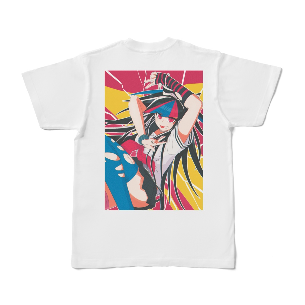 澪田唯吹Tシャツ_白_背面