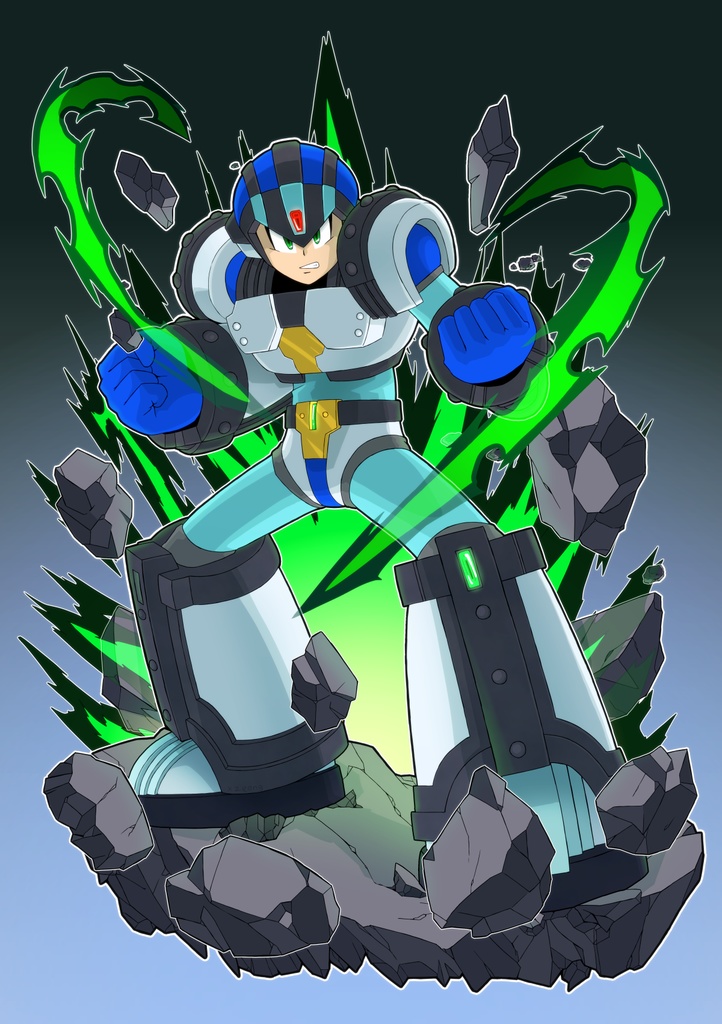 ロックマンX5ガイアアーマーキーホルダー