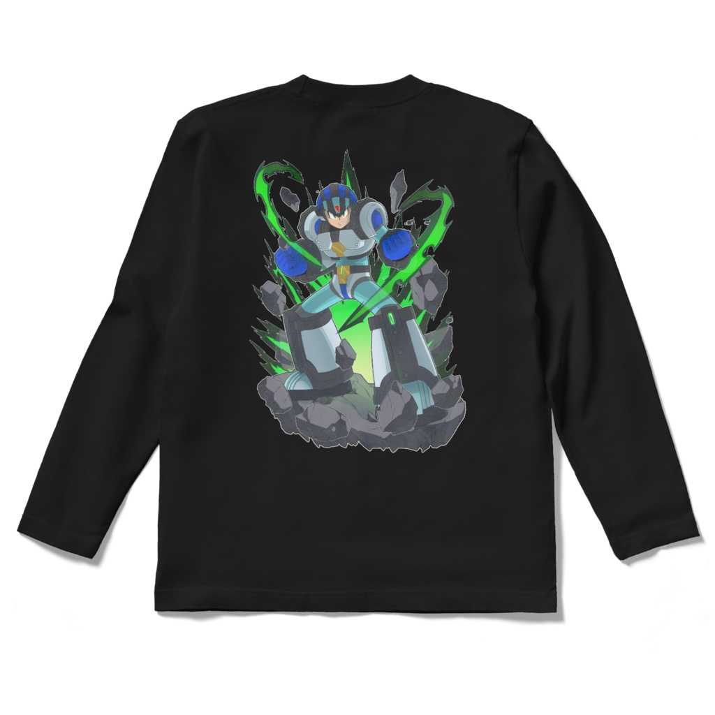 ロックマンX5ガイアアーマーロングスリーブ_背面