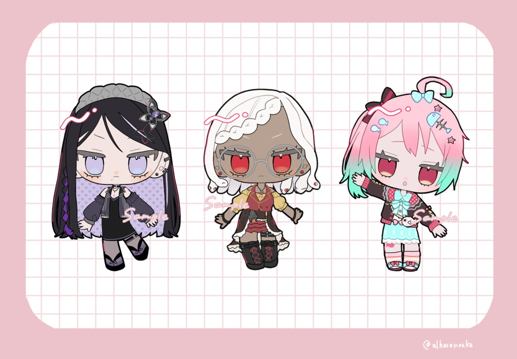 ポーズが選べる!SDイラスト