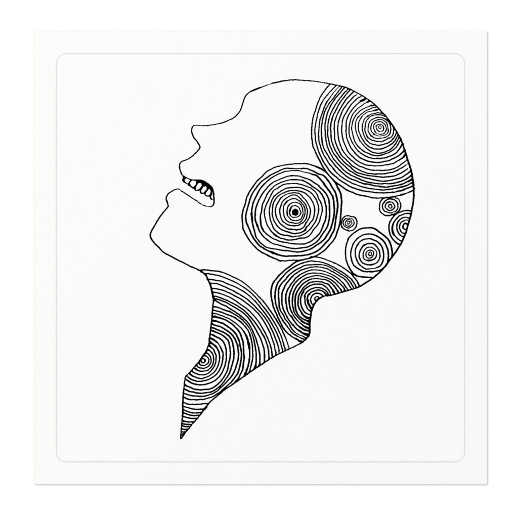 ステッカー「不満」