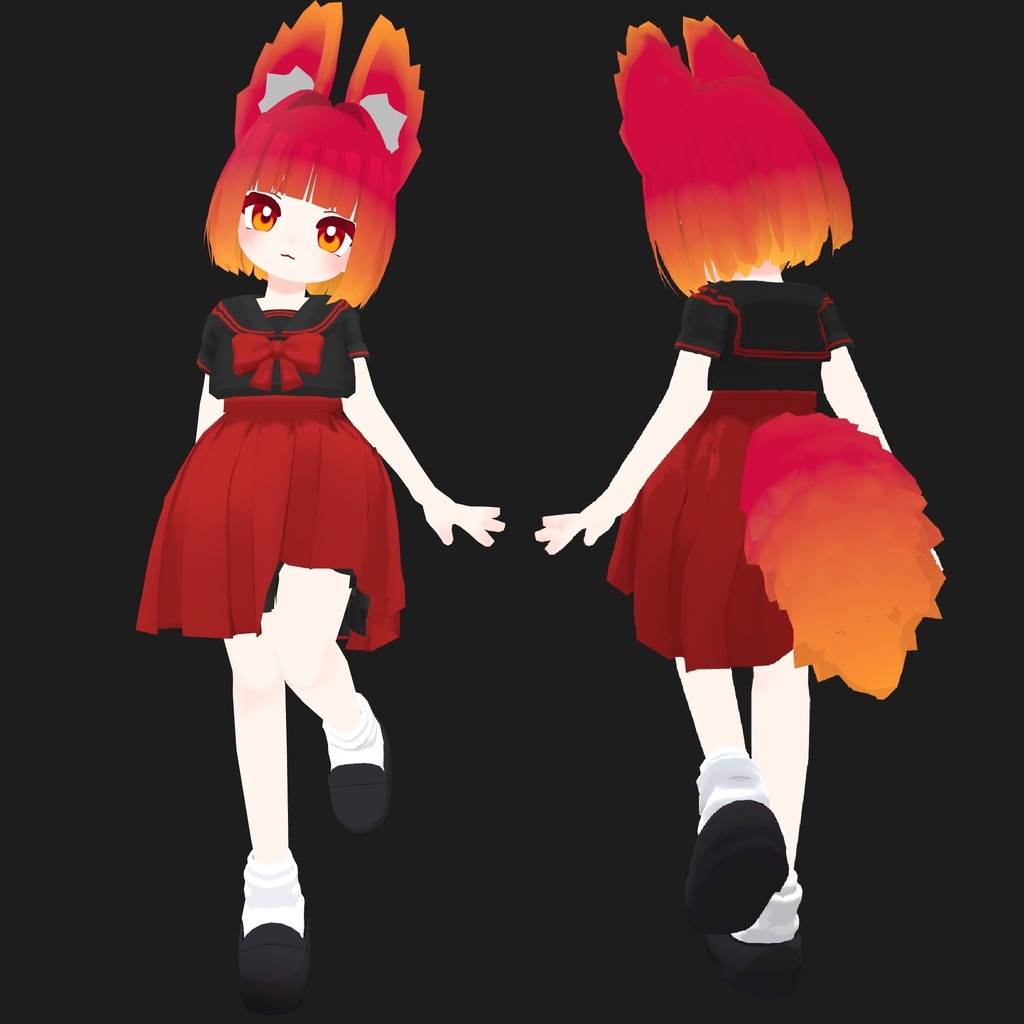 【VRChat想定オリジナル3Dモデル】ヤコ - YAKO