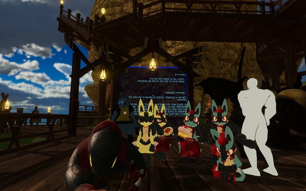 Pokemon Cafe Mix Lucario / ようこそ!ポケモンカフェ | ルカリオ VRChat Avatar