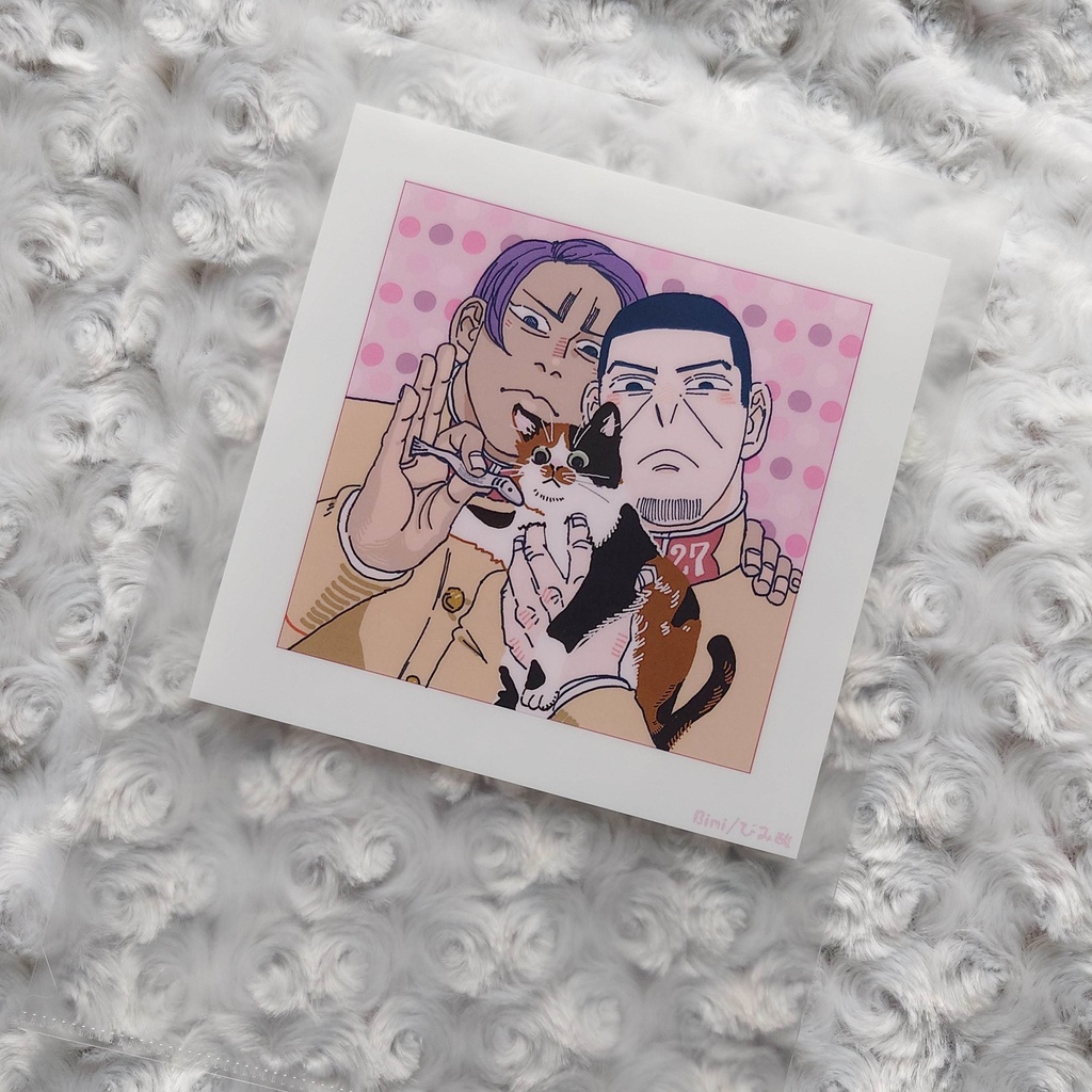 鯉月と三毛猫クリアファイル