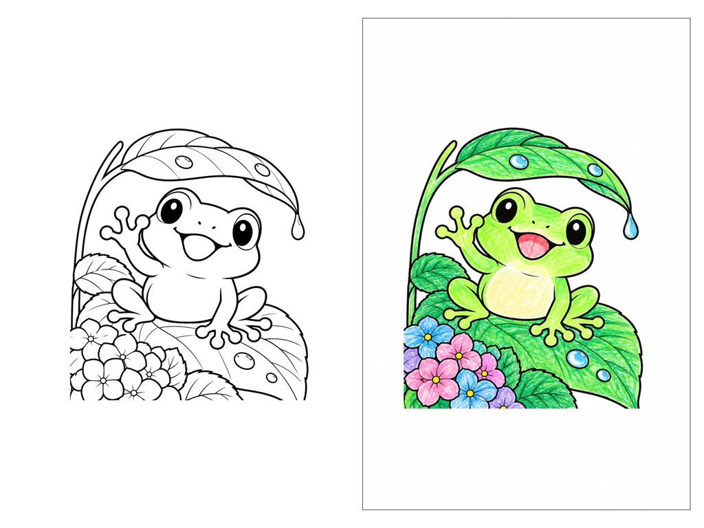 Japanese Animal Coloring Pages, 24 Printable Coloring Sheets for Kids, Cute Wildlife, Digital Download