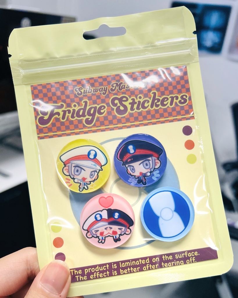 【入荷予定日5月13-20日】Fridge Stickers set