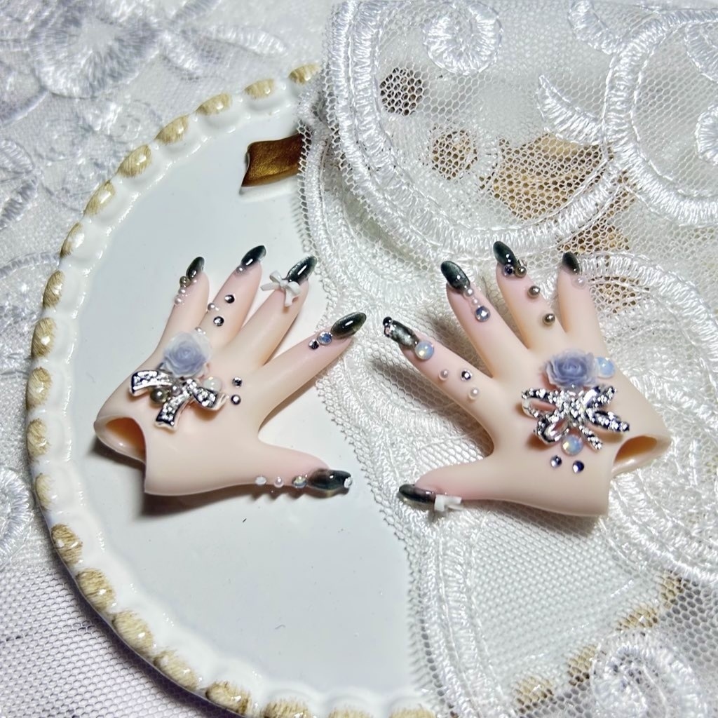 MDD ネイルハンド シンプルグレー🩶