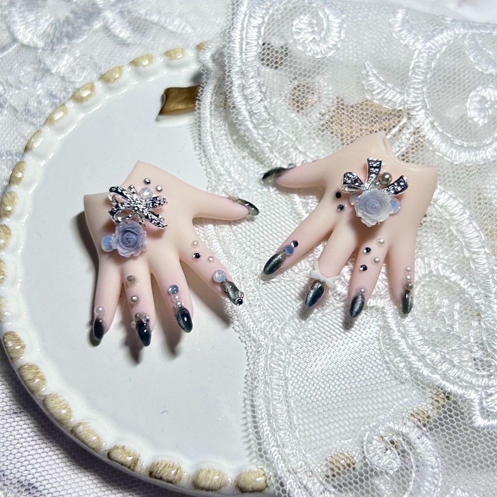 MDD ネイルハンド シンプルグレー🩶