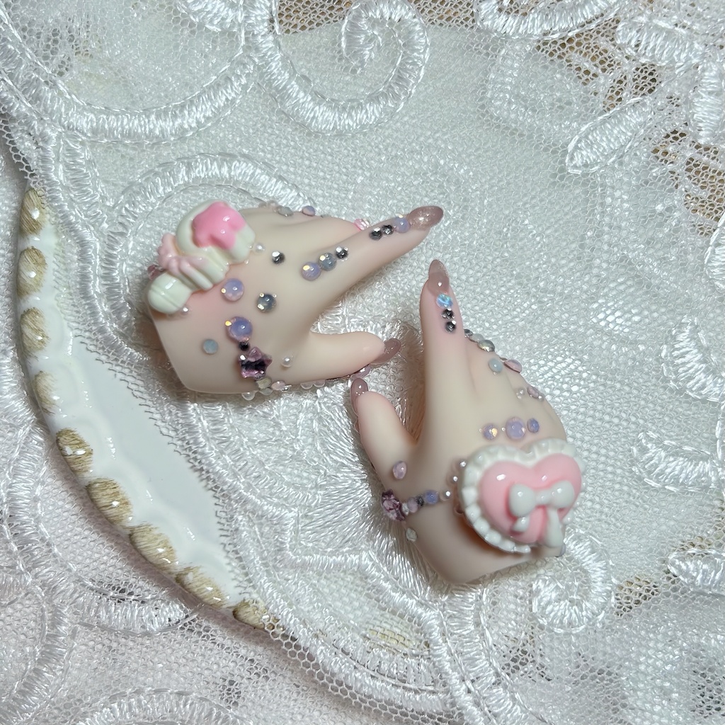 MDD ネイルハンド まほうしょうじょピンク🎀ིྀ