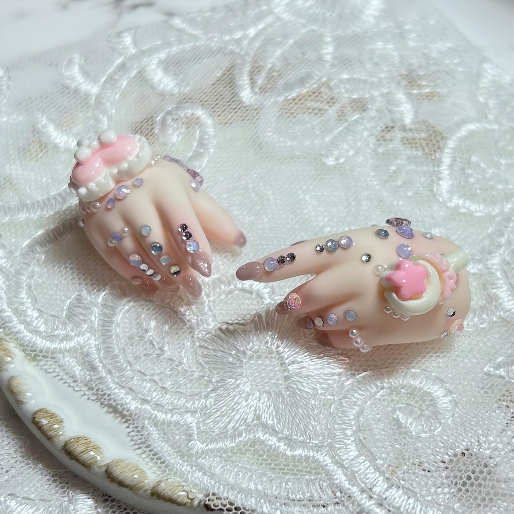 MDD ネイルハンド まほうしょうじょピンク🎀ིྀ