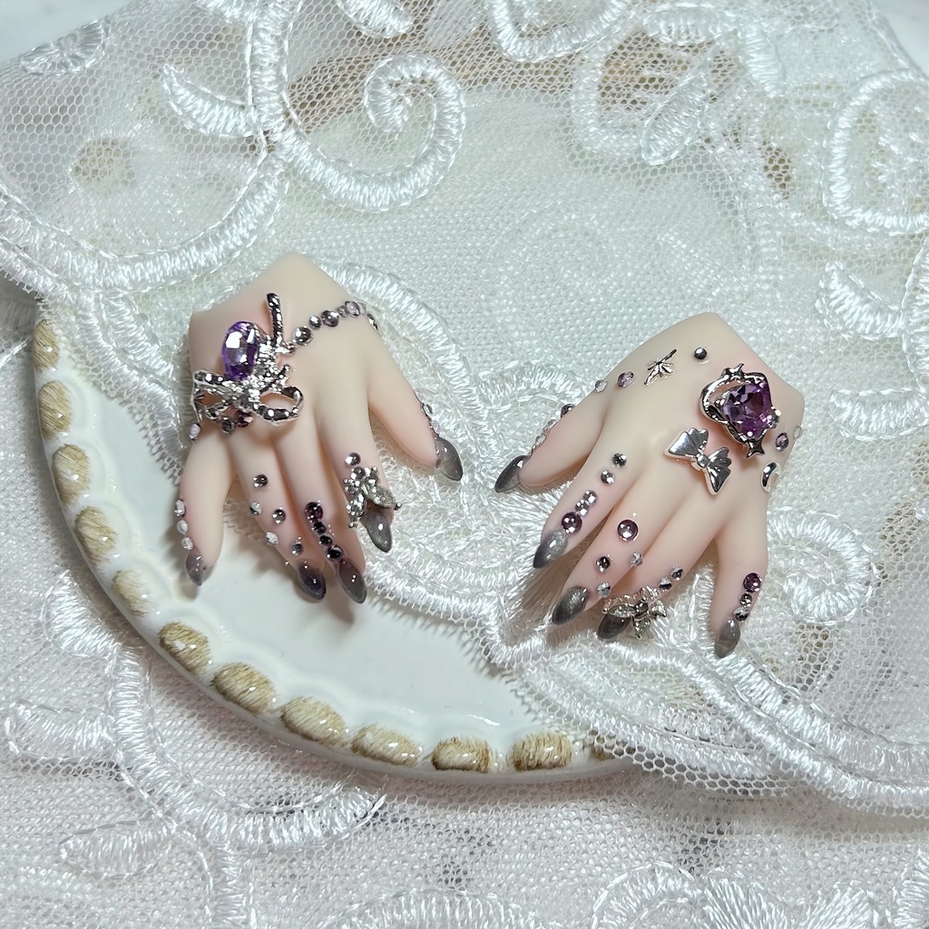 MDD ネイルハンド シルバーグレー⛓🩶