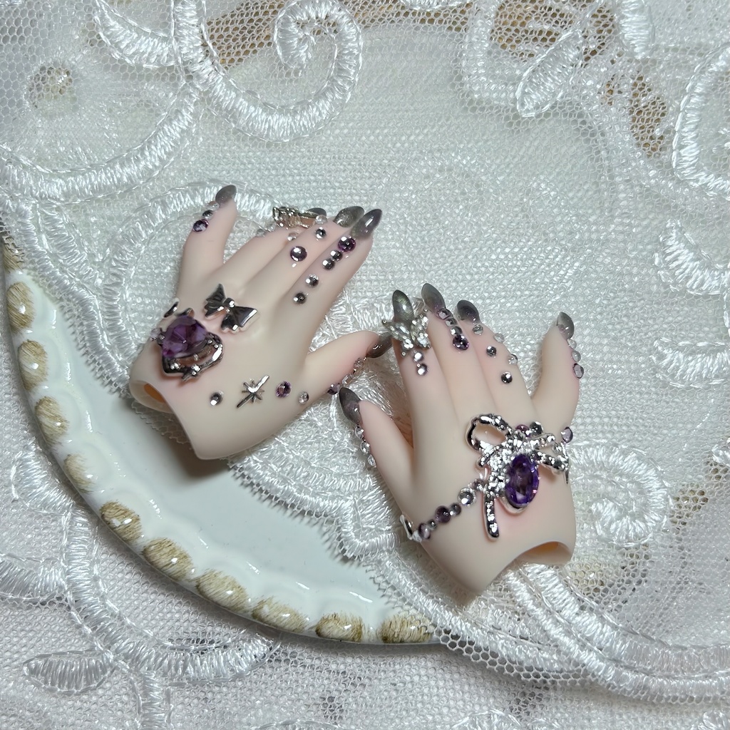 MDD ネイルハンド シルバーグレー⛓🩶