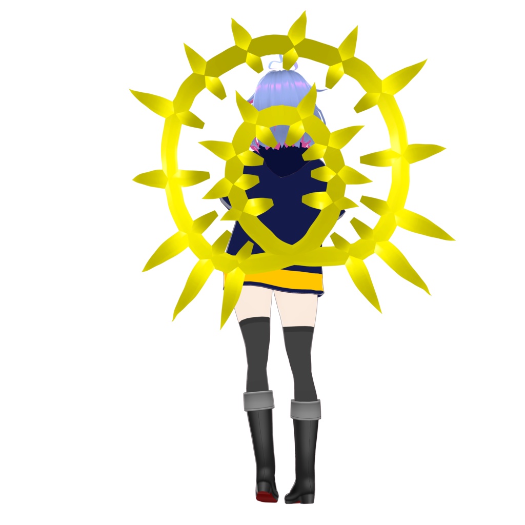 某ロボット大戦ラスボス風衣装 別途カラバリ(VRM、VRoid用)