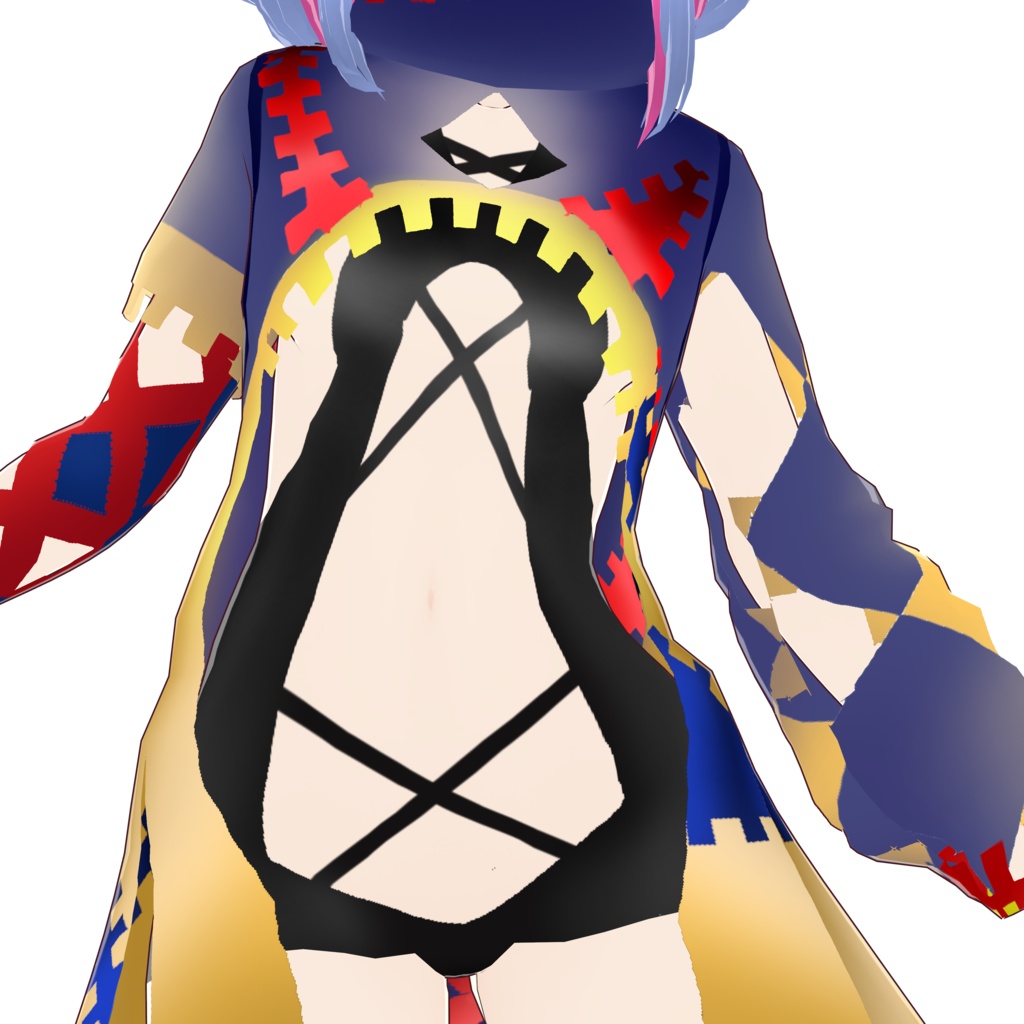 ジッパーコート(VRM、VRoid用)