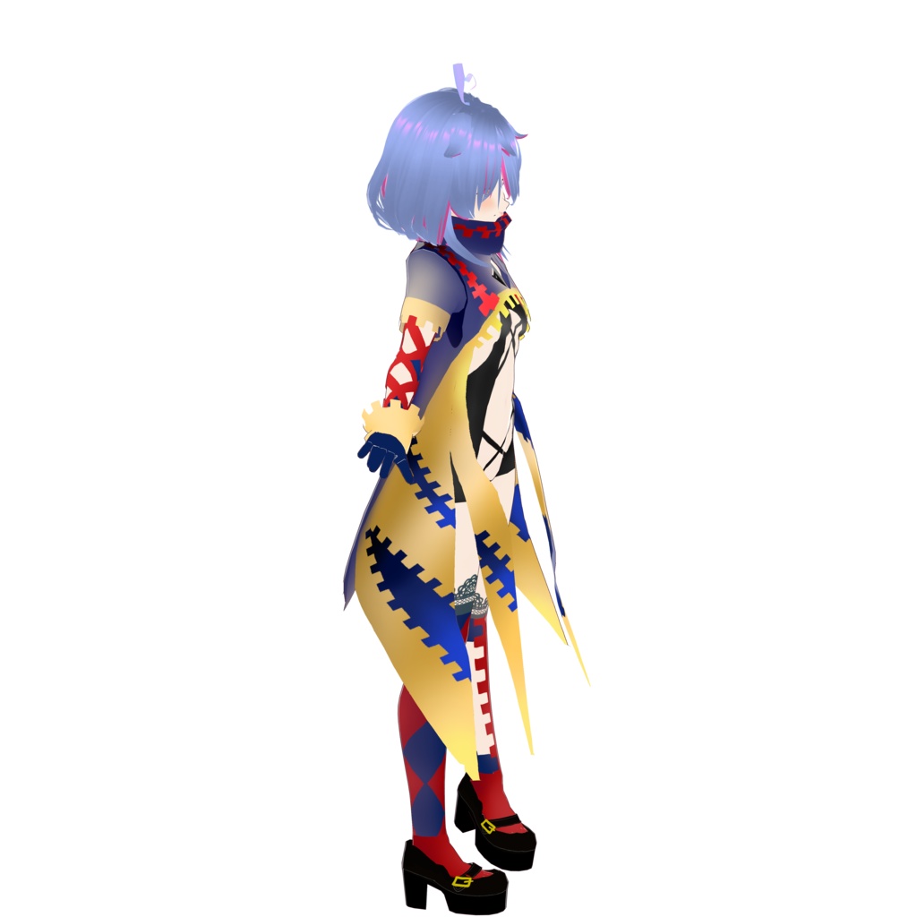 ジッパーコート(VRM、VRoid用)