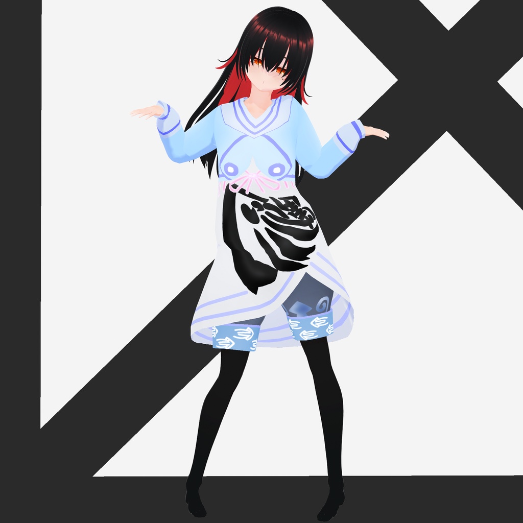 Vroid用 イカした服 本体価格0円(様子見)