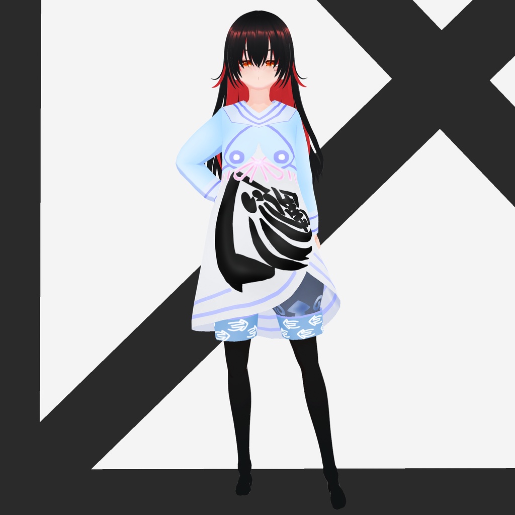 Vroid用 イカした服 本体価格0円(様子見)