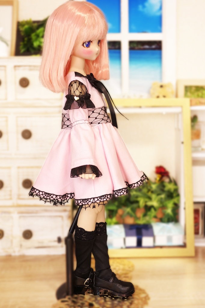 MDD 地雷系スクエアネックワンピ