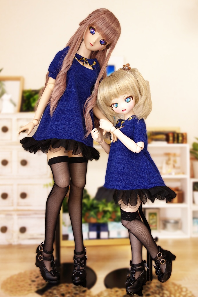 DDdy〜DDS デコルテカットブルーニットワンピ