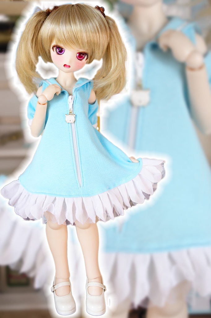 MDDチャーム付きセーラーワンピ