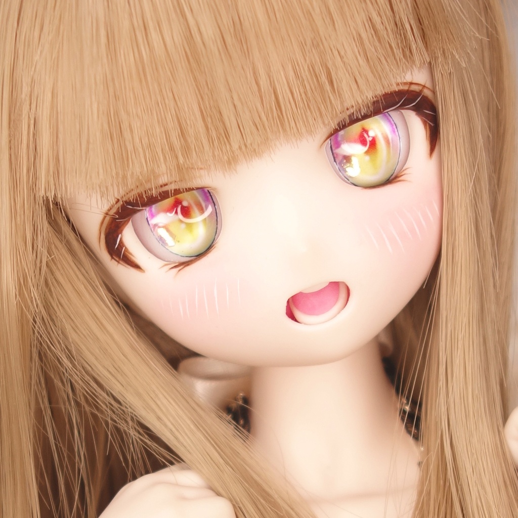 コルクネコ レジンアイ 22mm 2WAY虹タイプ