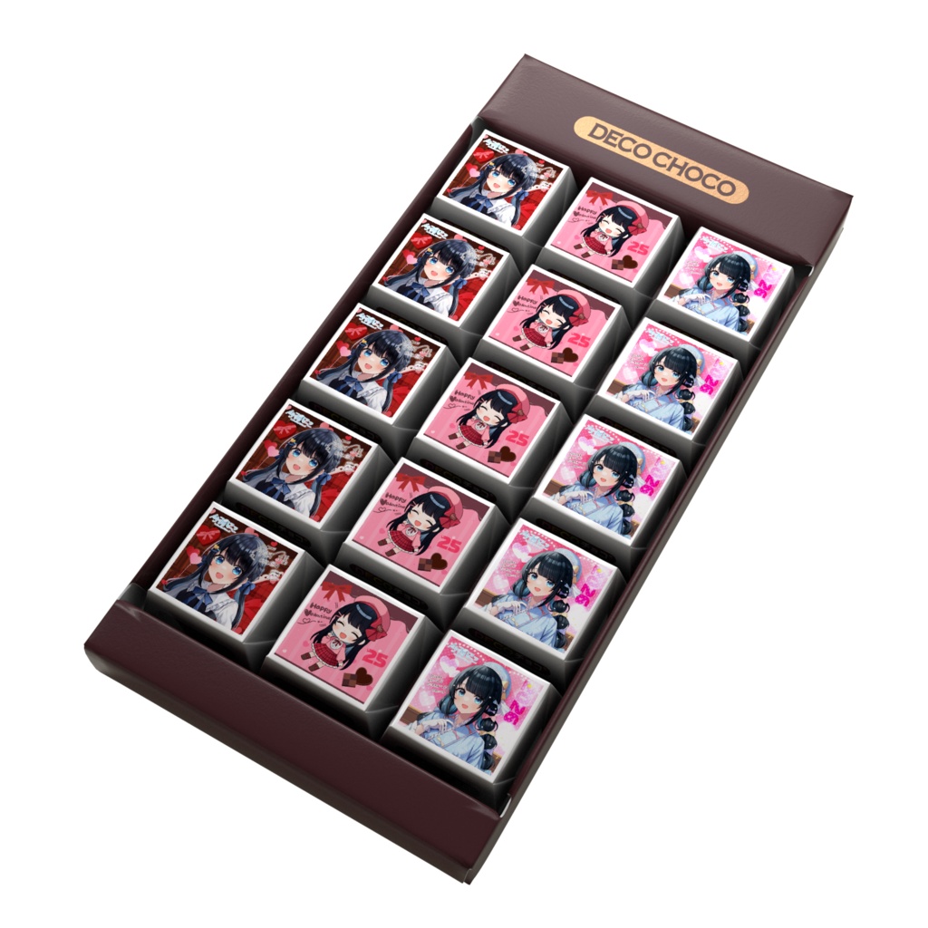 【期間限定】今羽にこ 💝ボイス・画像付き💝ハッピーバレンタイン💖にこにこ☺最高!!DECOチョコ🍫✨