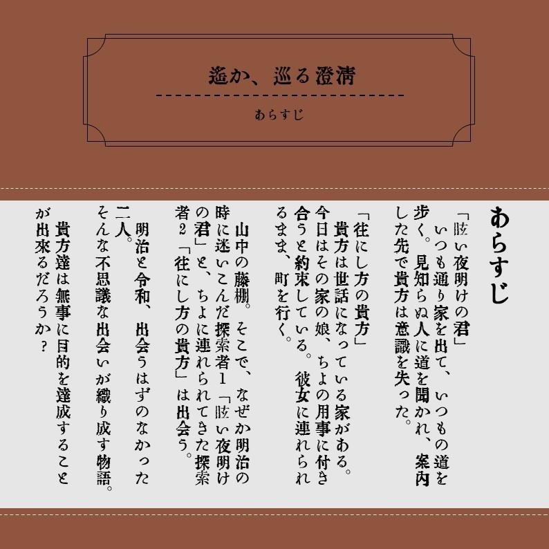 【CoCシナリオ】遥か、巡る澄清