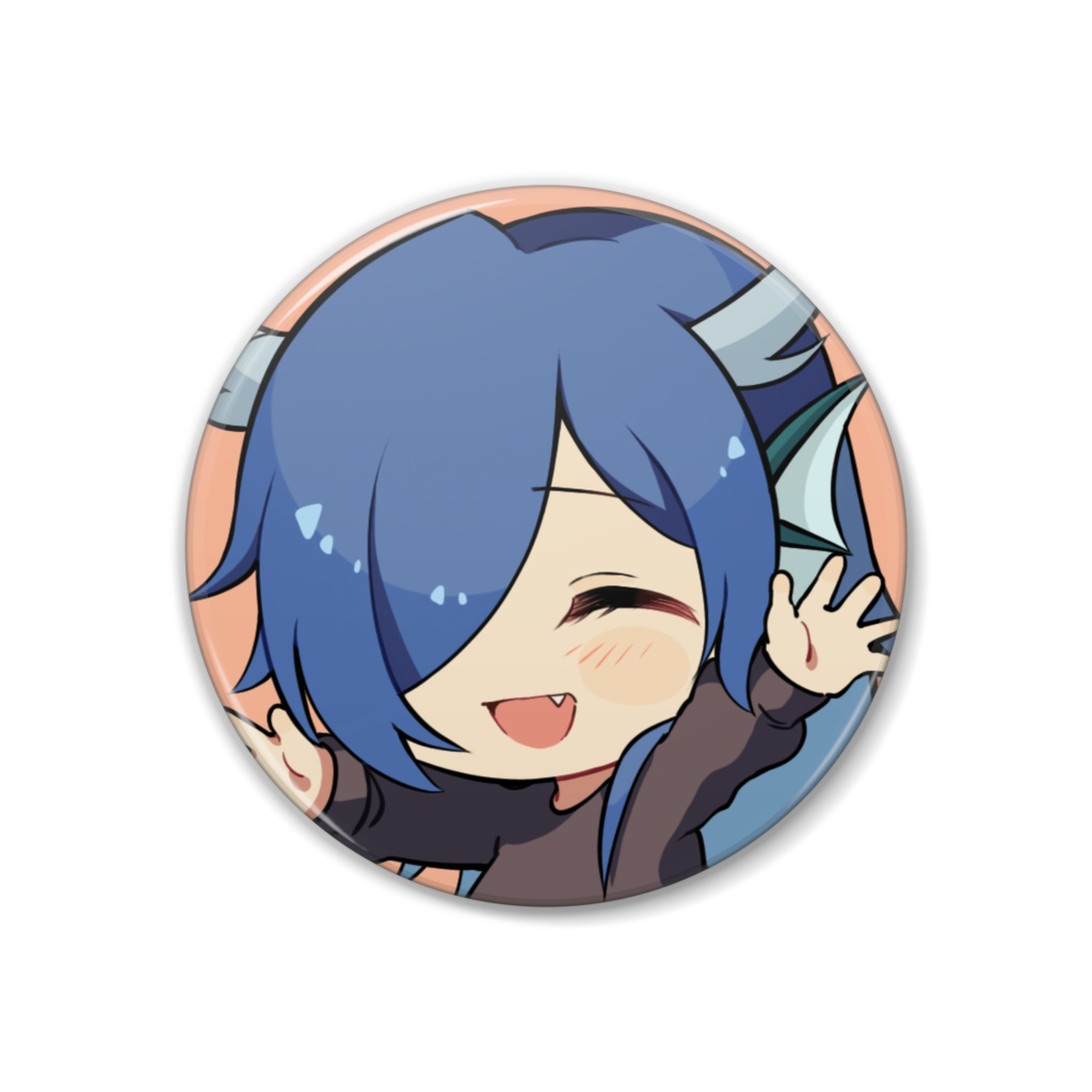 【Vtuber】都水龍男 缶バッチ【全四種】