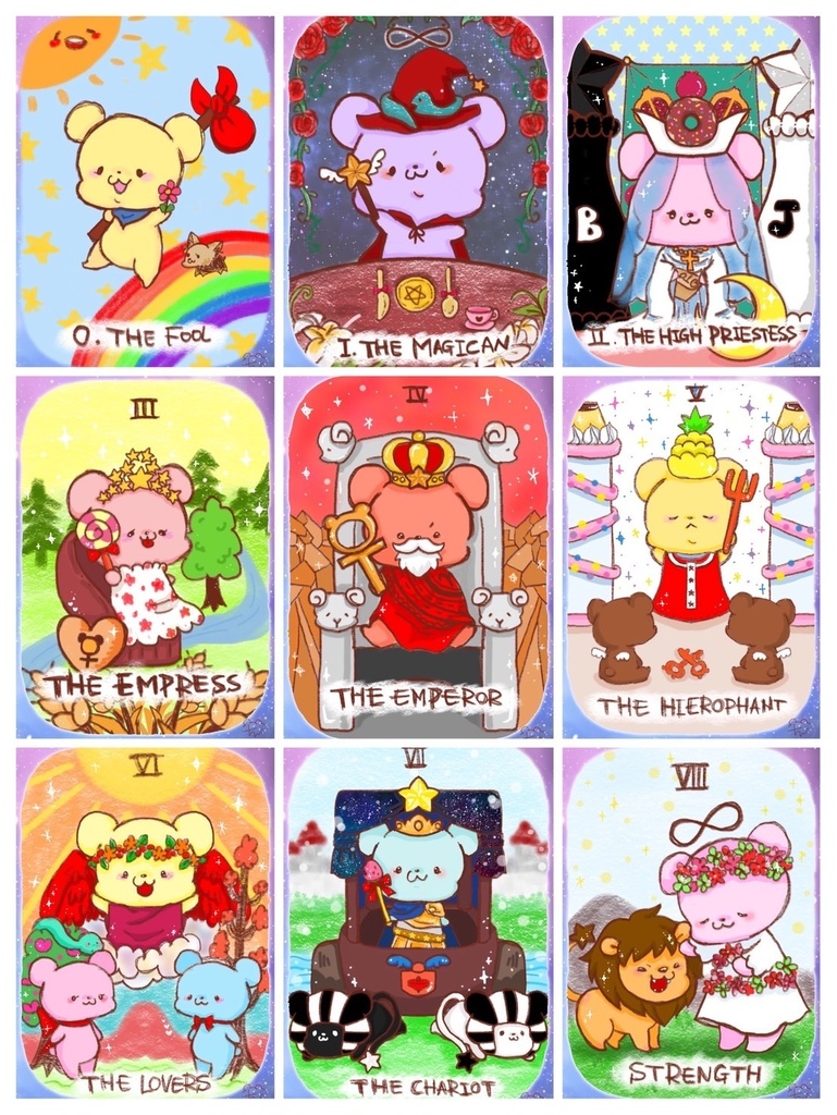 【DL販売】くまぷらタロット★イラスト23点セット