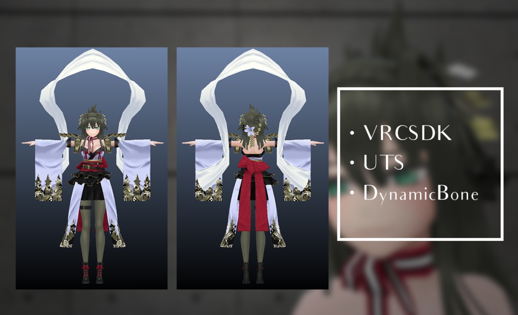 【VR アバター】オリジナル3Dモデル「弁天」