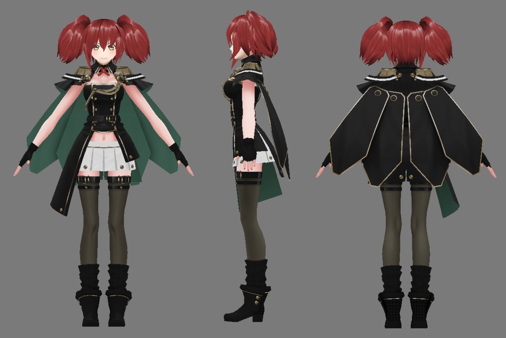 【VR アバター】オリジナル3Dモデル「Eulalia_v2」