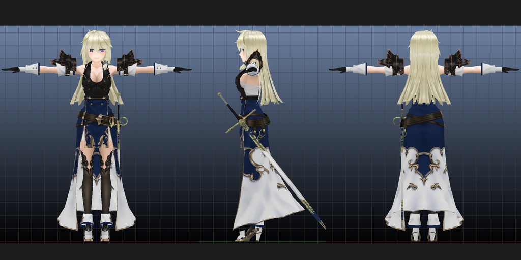 【VR アバター】オリジナル3Dモデル「Valentina」