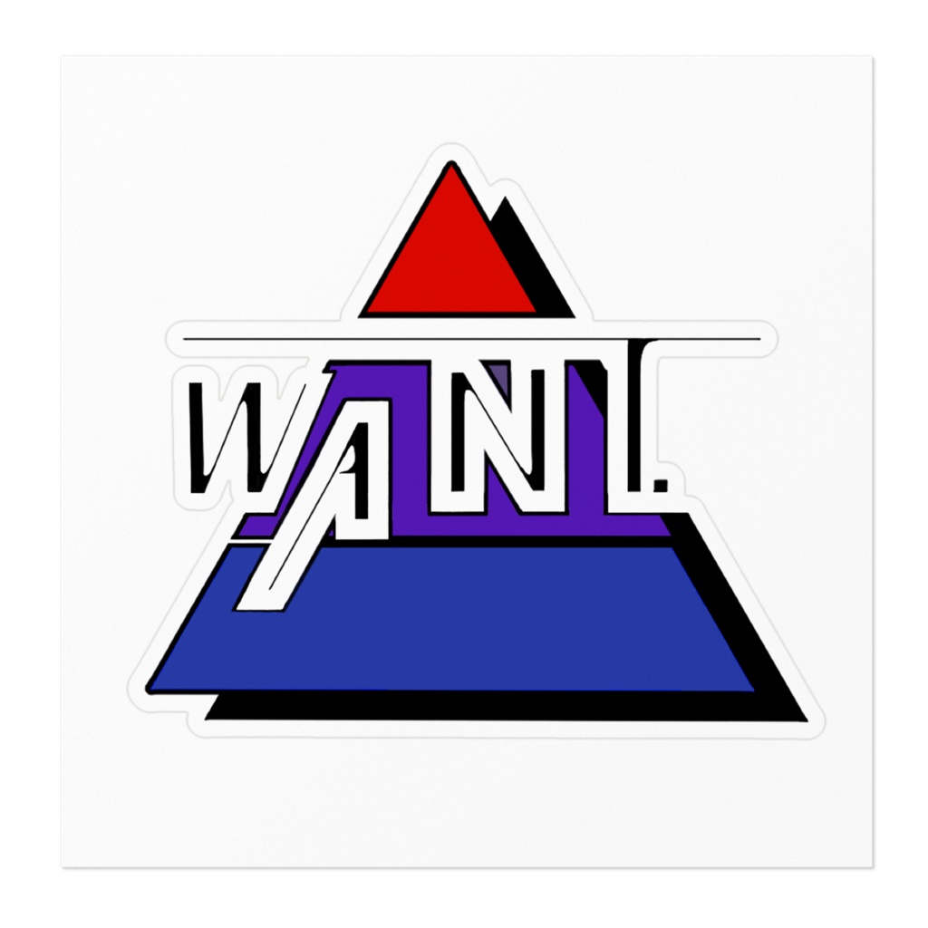 WaNT.のロゴステッカー