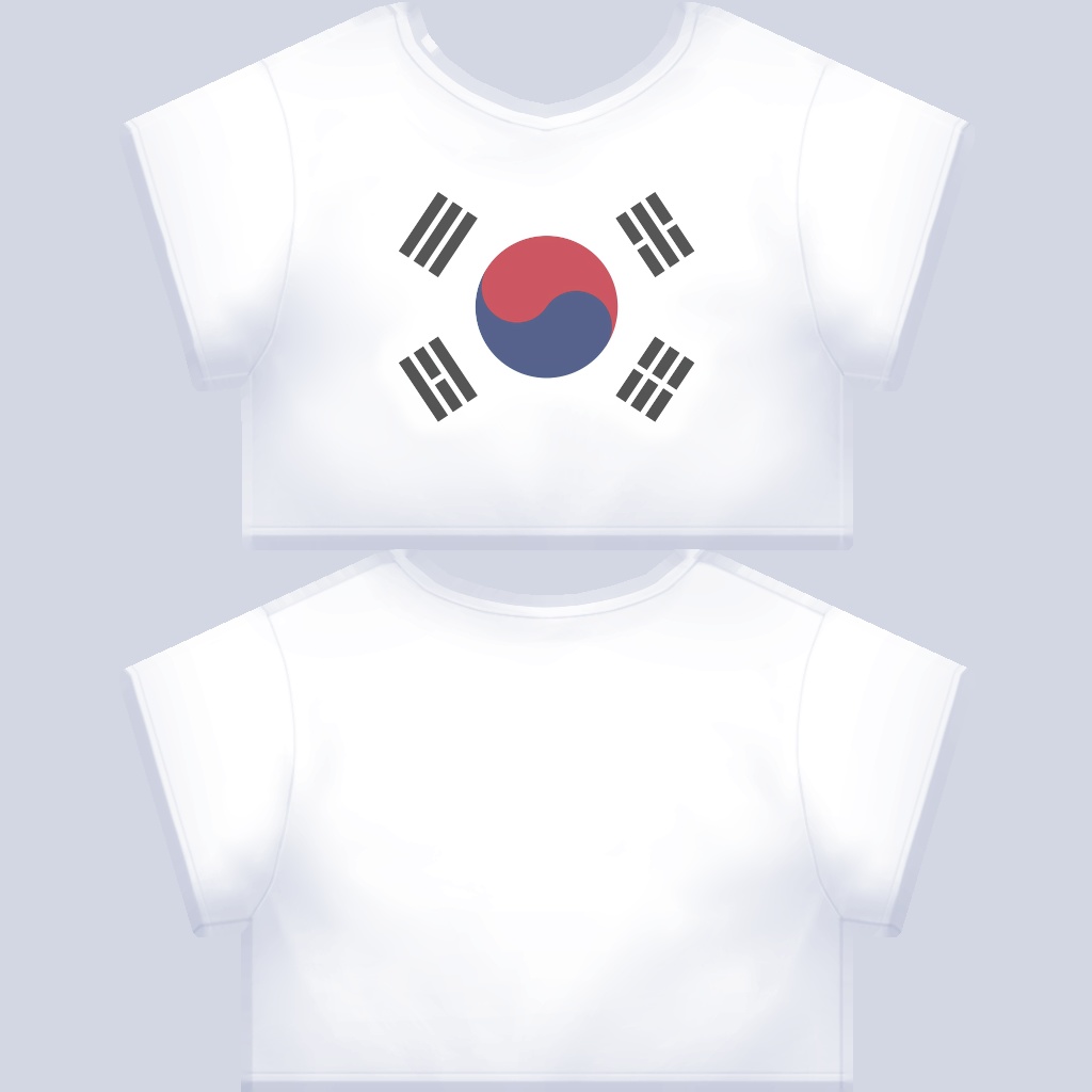 Korean T Shirt for Vroid