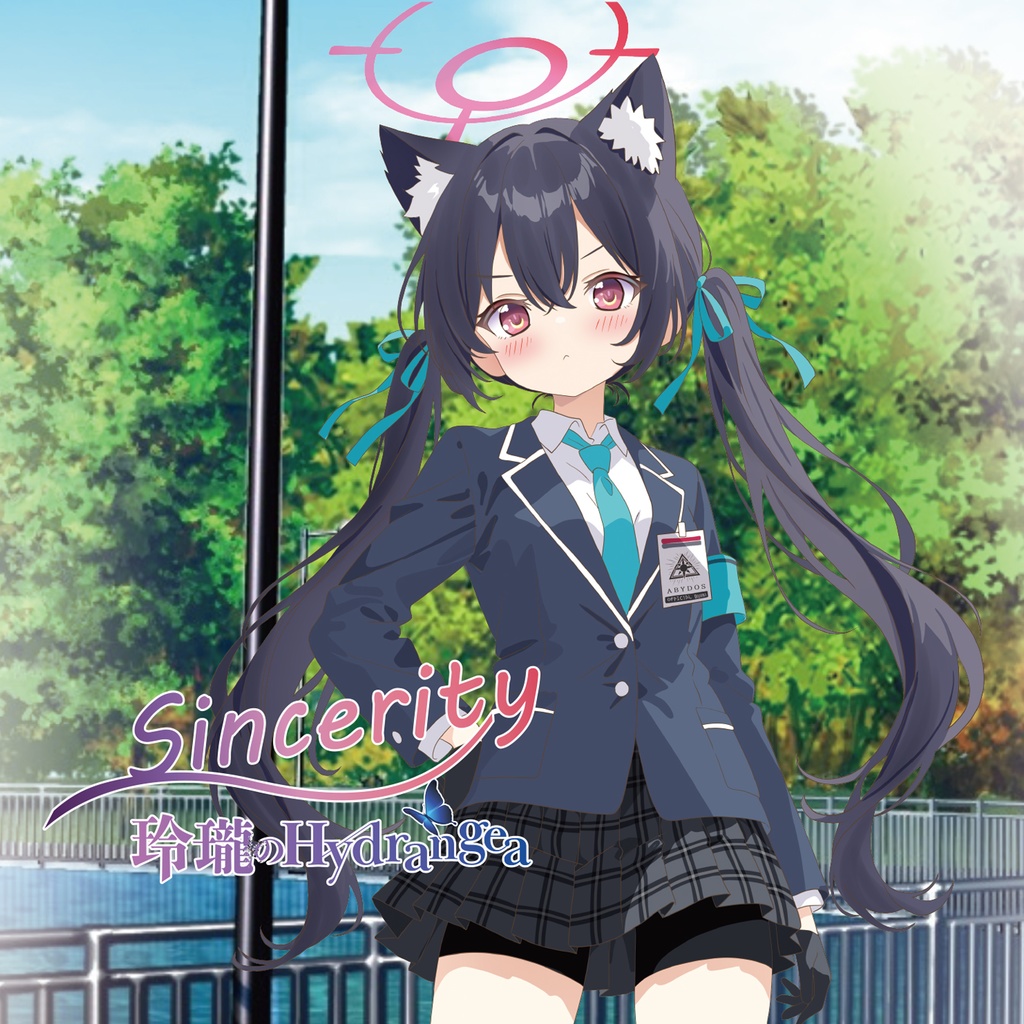 【黒見セリカ(CD＋特大アクスタ)】Sincerity / 玲瓏のHydrangea【ブルーアーカイブ】