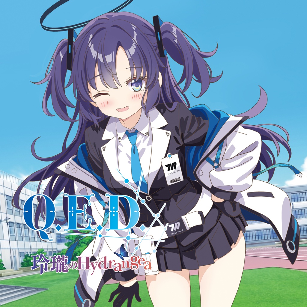 【早瀬ユウカ(CD＋特大アクスタ)】Q.E.D. / 玲瓏のHydrangea【ブルーアーカイブ】※予約開始：8月上旬予定※