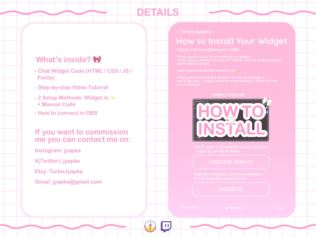 Sweet Candy Twitch Chat Widget: Pastel Animated Overlay with Different Role Colors & Custom Alerts