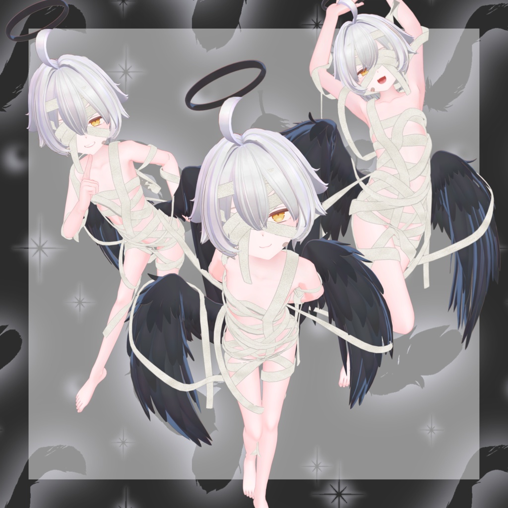 【サナティア対応】カラダを覆う包帯・リボン(包帯増量しました!!)