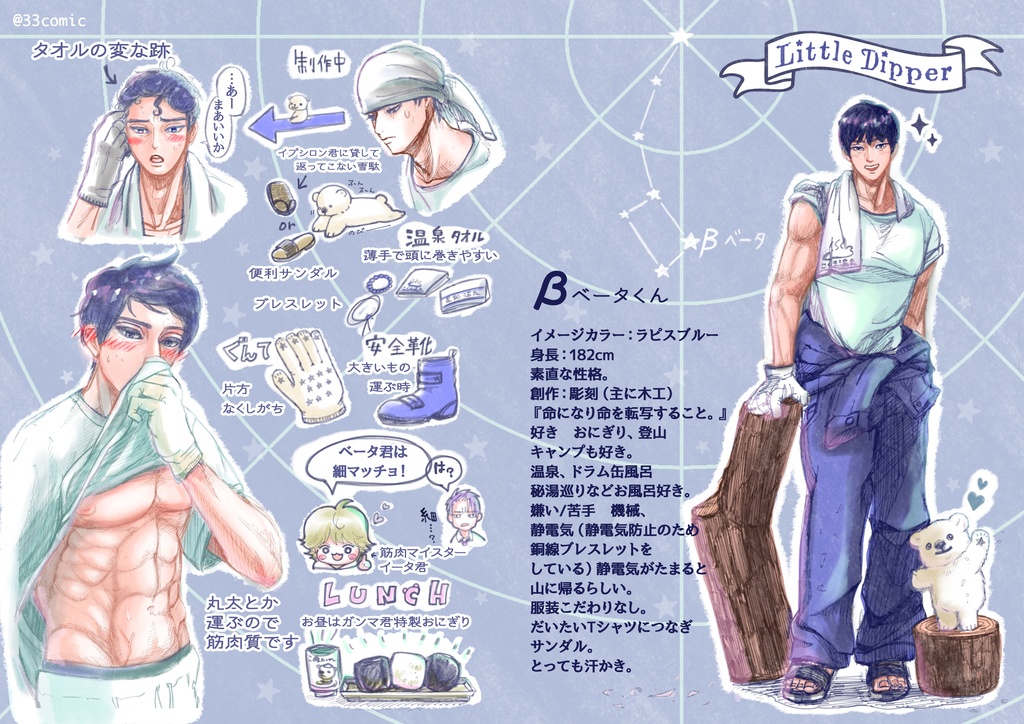 ベータ*こぐまおんせん・こぐまちゃんアクキースタンドセット