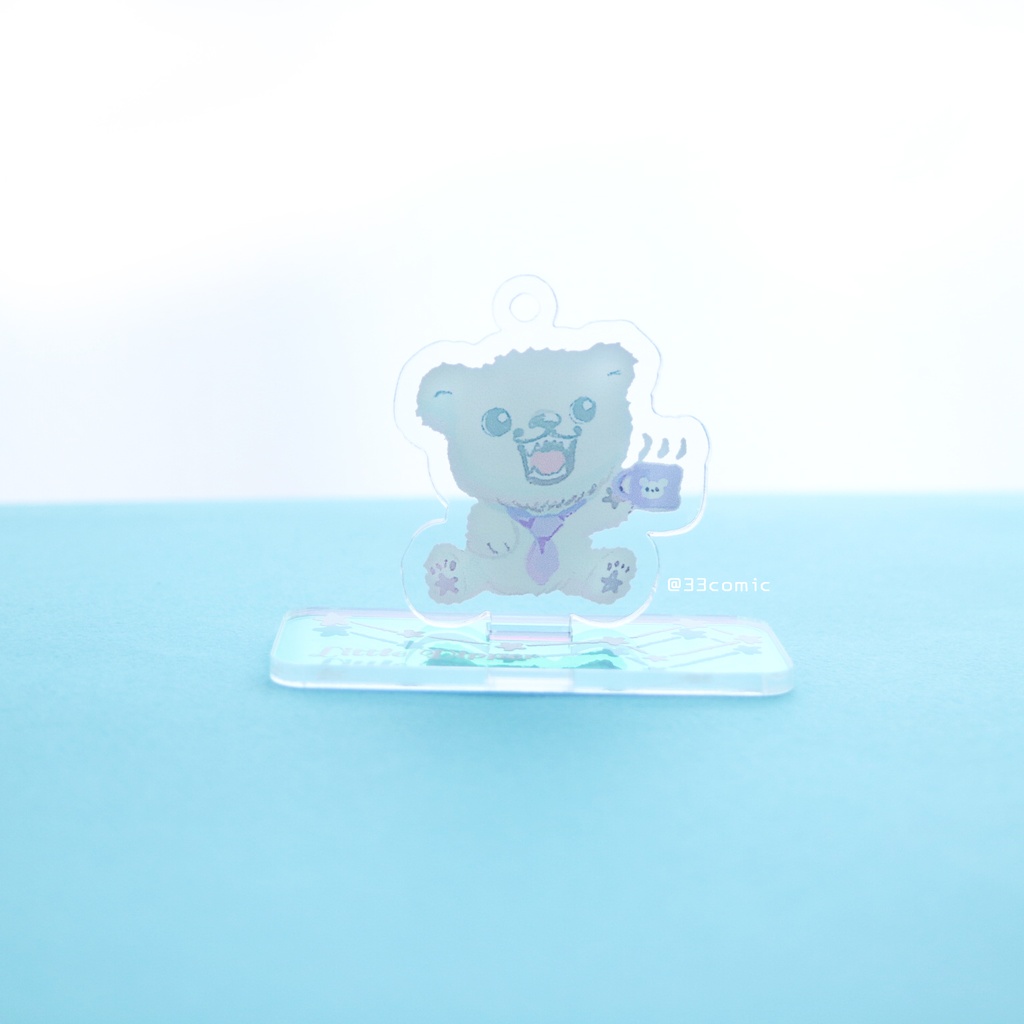 ガンマ*コーヒーどうぞ・こぐまちゃんアクキースタンドセット