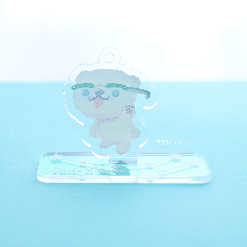 デルタ*めがねにあう?・こぐまちゃんアクキースタンドセット