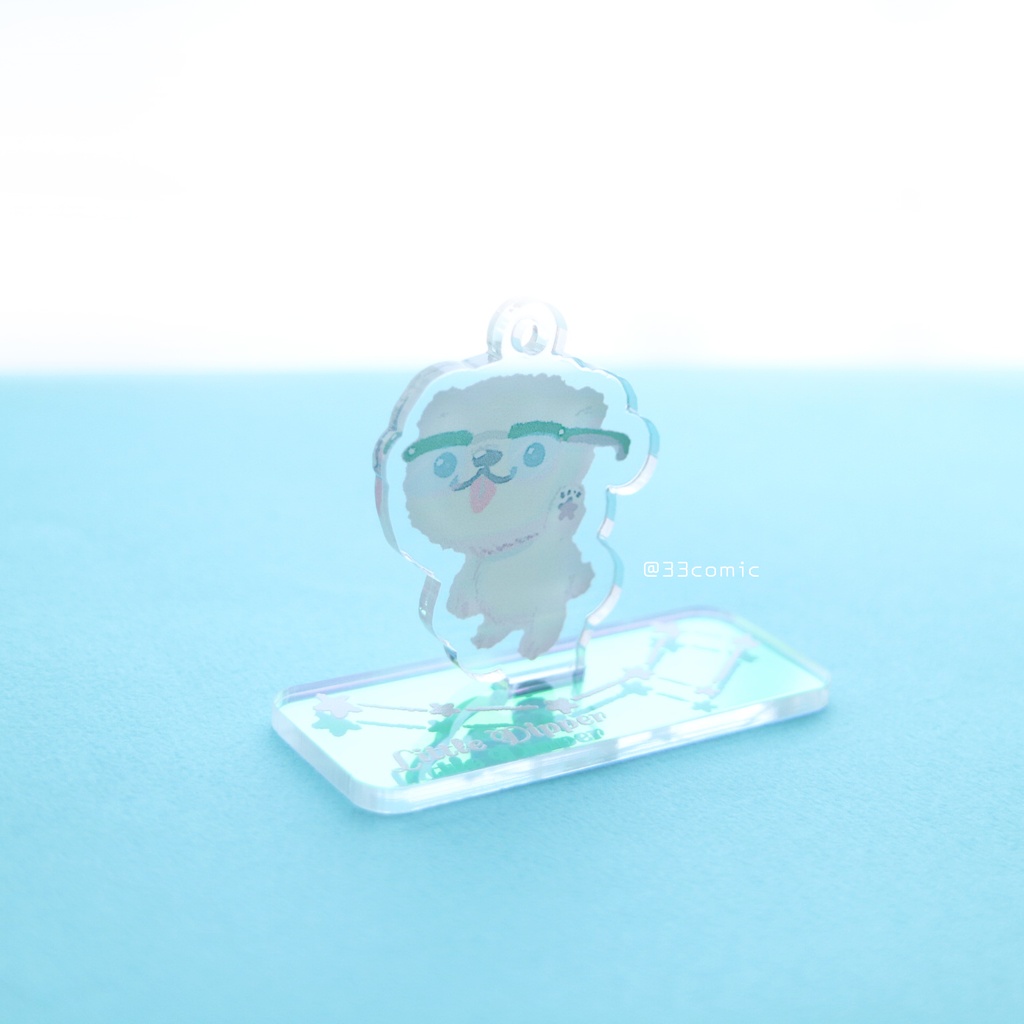 デルタ*めがねにあう?・こぐまちゃんアクキースタンドセット